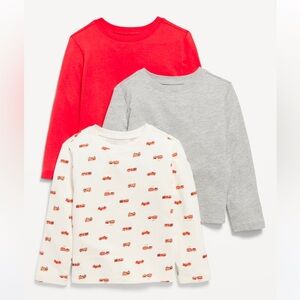 🆕 3-Pack Old Navy Baby Toddler Kids Boys Long-Sleeve T-Shirt Tops Shirts 4T
